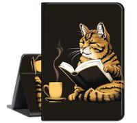 Case for Lenovo Tab M10 Plus (2020 2nd Gen) TB-X606F / TB-X606X 10.3 inch,Slim Lightweight Smart Shell Stand Cover with Auto Wake/Sleep Case for Lenovo M10 Plus 10.3 inch,Cute Cat and Coffee