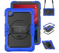 Case for Lenovo Tab M10 Plus 3rd Gen 10.6 Tablet with Built-in Screen Protector 360 Rotating Hand Strap/Shoulder Strap Heavy Duty Shockproof Hybrid Cover for Lenovo Tab M10 Plus 3rd Gen Blue
