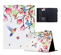 Case for Lenovo Tab M10 Plus 3rd Gen 10.6 (TB125FU /TB128FU), Premium PU Leather Magnetic Cover Flip Stand Smart Shell with Card Holder for Lenovo Tab M10 Plus 3rd Gen (TB125FU),flower