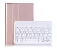 Case for Lenovo Tab M10 Plus 3rd Gen 2022 10.6 Inch with Keyboard, Slim Stand Cover Flip leather case with Magnetically Detachable Wireless Bluetooth Keyboard UK Layout (Rose Gold)