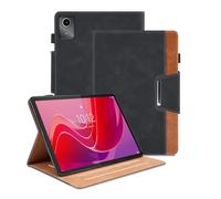 Case for Lenovo Tab M11 11 Inch/Tab K11 LTE 11" 2024 TB330FU Inch PU Leather Smart Cover Auto Wake/Sleep Function Multi-Angle Viewing Stand Business Cover - Black