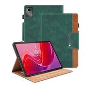 Case for Lenovo Tab M11 11 Inch/Tab K11 LTE 11" 2024 TB330FU Inch PU Leather Smart Cover Auto Wake/Sleep Function Multi-Angle Viewing Stand Business Cover - Green