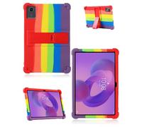 Case for Lenovo Tab M11 11 inch Tablet, Soft Silicone Tablet Case with Stand, Shockproof and Drop-Resistant, Rainbow