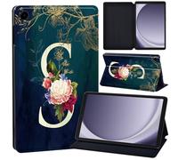 Case For Lenovo Tab M7 3rd Gen TB-7306F 2021 Tablet PU Leather Case Tri-Fold Slim Lightweight Smart Protective Shell With Stand Flip Cover Holster Tablet Cover (initial letter S)