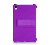 Case for Lenovo Tab M8 3rd TB-8505 /TB-8705 /TB-8506 2021 8",Reinforced Four-Corner Rugged Shockproof Silicone Cover with Foldable Kickstand (Purple)
