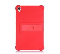 Case for Lenovo Tab M8 3rd TB-8505 /TB-8705 /TB-8506 2021 8",Reinforced Four-Corner Rugged Shockproof Silicone Cover with Foldable Kickstand (Red)