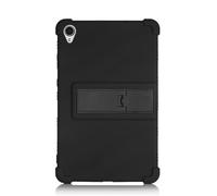 Case for Lenovo Tab M8 3rd TB-8505 /TB-8705 /TB-8506 2021 8",Reinforced Four-Corner Rugged Shockproof Silicone Cover with Foldable Kickstand (Black)