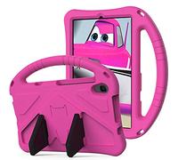 Case for Lenovo Tab M8 4th Generation Cover, TB-300FU, Lenovo M8 4th Tablet Case 8 Inch for Kids Full Protective Cover with Handle Stand Lightweight Shockproof Cover Deep Pink