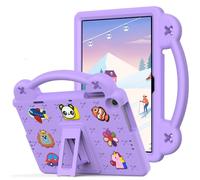 Case for Lenovo Tab M8 4th Generation Cover, TB-300FU, Lenovo M8 4th Tablet Case 8 Inch for Kids Full Protective Cover with Handle Stand Lightweight Shockproof Cute Panda Cover Purple