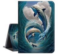 Case for Lenovo Tab M8 TB-8505F,Slim Lightweight Smart Shell Stand Cover with Auto Wake/Sleep Case for Lenovo Tab M8 FHD TB-8705F / TB-8705N / Tab M8 HD TB-8505F,Dolphins Ocean