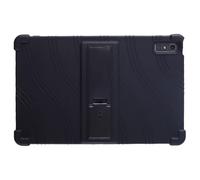 Case for Lenovo Tab P11 2nd Gen 11.5 Inch 2023 (TB-350FU/TB-350XU),Reinforced Four-Corner Rugged Shockproof Silicone Cover with Foldable Kickstand (Black)