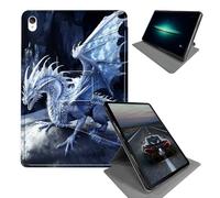 Case for Lenovo Tab P11 Plus 2021 / Tab P11 11" / P11 2020 TB-J606F TB-J606X / P11 Plus TB-J607-360 Rotating Stand Folding Protective Cover with Auto Sleep/Wake,Blue Dragon