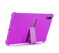 Case for Lenovo Tab P11 Pro (TB-J706F TB-J706L) 11.5 inch,Reinforced Four-Corner Rugged Shockproof Silicone Cover with Foldable Kickstand (Purple)