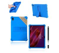 Case for Lenovo ThinkTab X11 Gen 1 (10.95") - Powfix Kid-Proof Silicone Shockproof Cover with Multi-Angle Stand,Includes Stylus Pen, Lightweight, Non-Toxic & Dropproof Shell, Blue