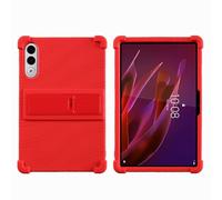 Case for Lenovo Yoga Tab/Lenovo Xiaoxin Pad Pro GT 2025 Newest (TB710FU) 11.1 inch Tablet with PC Kickstand, Soft Silicone, Washable, Thickened Corner Shockproof Case, Red