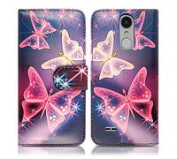 Case For LG K4 2017 Premium PU Leather Flip Wallet Cover With 2 Card Slots Kickstand Magnetic Closure For LG K4 2017