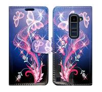 Case for LG Stylus 2, Premium Leather Wallet Flip Cover with Magnetic Kickstand and Card Slots Protective Phone Cover for LG Stylus 2 (Butterfly Style 7)