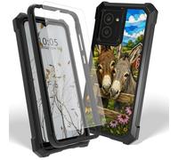 Case for Lively Jitterbug Smart 5 w/ Screen Protector, White Cloud Donkey