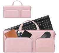 Case for Logitech MK270/ K120/ K400/ MX Keys S/ K380s/ for HP230, for Apple Magic Keyboard. Keyboards Carrying Storage Holder with Pocket for Mouse and USB Receiver (Box Only) (Pink)