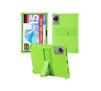 Case for MENTUME K80/K70 Tablet Android 15 Tablets 10.1 Inch,WUNIAK Shock Proof Lightweight Stand Rubber Shell Protective Cover,Kids Friendly Soft Silicone Adjustable Stand Cover,Green