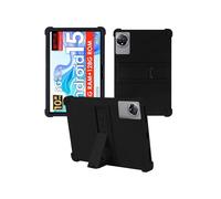 Case for MENTUME K80/K70 Tablet Android 15 Tablets 10.1 Inch,WUNIAK Shock Proof Lightweight Stand Rubber Shell Protective Cover,Kids Friendly Soft Silicone Adjustable Stand Cover,Black