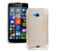 Case For Microsoft Lumia 540, Soft Silicone Shockproof Gel Protective TPU Slim Anti Scratch Flexible Back Case Cover for Microsoft Lumia 540 - Clear S Line
