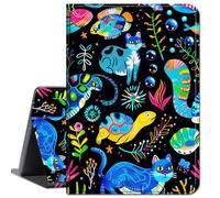 Case for Microsoft Surface Go 4 2023 / Go 3 2021 / Go 2 2020 / Surface Go 2018 10-inch Tablet,Slim Lightweight Smart Shell Stand Cover with Auto Wake/Sleep,Colorful Tortoise and Cat