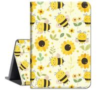 Case for Microsoft Surface Go 4 2023 / Go 3 2021 / Go 2 2020 / Surface Go 2018 10-inch Tablet,Slim Lightweight Smart Shell Stand Cover with Auto Wake/Sleep,Bee and Sunflower