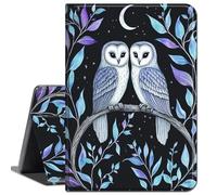 Case for Microsoft Surface Go 4 (2023)/Surface Go 3 (2021)/ Surface Go 2 (2020), Surface Go (2018),Slim Soft Shockproof TPU Silicone Protective Back Shell Case,Cute Two owl and Moon
