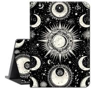 Case for Microsoft Surface Go 4 (2023)/Surface Go 3 (2021)/ Surface Go 2 (2020), Surface Go (2018),Slim Soft Shockproof TPU Silicone Protective Back Shell Case,Black White Moon Stars