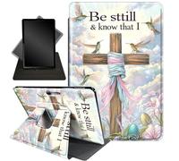 Case for Microsoft Surface Pro 7,360 Degree Rotating Stand Smart Protective Case,Hummingbird and Flower