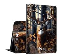 Case for Microsoft Surface Pro 9 / Pro 9 5G 13-Inch 2022 PU Leather Slim Lightweight Multiple Angles Stand Smart Cover with Auto Wake/Sleep for Microsoft Surface Pro 9 2022, Forest Deer