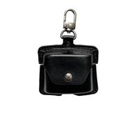 Case for Moondrop Space Travel 2 Earphone, FJIASTB Leather Texture Shockproof Protective Cover for Moondrop Earbuds (Black)