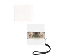 Case for Moondrop Space Travel 2 Ultra Wireless Earbuds, yystao Soft Silicone Protective Cover compatible with Moondrop Space Travel 2 Ultra, With Lanyard, Dustproof, Shockproof & Durable, White