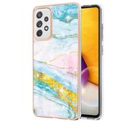 Case for MOTO Edge 50 Ultra, Shockproof Glossy MOTO Edge 50 Ultra Anti-Slip Slim Hard Shell Bumper Marble Case Silicone Drop Protective Girls Women for MOTO Edge 50 Ultra Green yellow