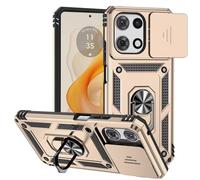 Case for Moto Edge 5G 2025, Enhanced Kickstand Military Grade Shockproof] Case with Rotatable Ring Stand [Magnet Mount] Plate Protective Cover for Moto Edge 5G 2025 golden
