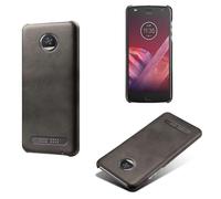 Case for MOTO Z3 Play,Anti-Slip,Fall Protection,Fingerprint Resistance,Simple solid color back shell,Plastic imitation leather design-Black