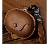 Case for Motorola Moto Buds Clip,Premium PU Leather Cover Anti-Scratch Dustproof Protective Headphones Case Earphone Cover with Lanyard Compatible with Motorola Moto Buds Clip