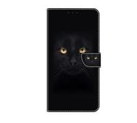 Case for Motorola Moto G85, Magnetic Protective Painted PU Leather Shockproof Wallet Stand Foldable Flip Cover with Stand Card Holders for Motorola Moto G85,Cat