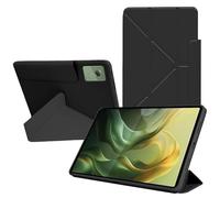 Case for Motorola Moto Pad 2026, KONXISA Case with Multi-fold Stand Protective, Premium PU Leather and Magnetic Adsorption Shell, Scratch Resistant & Shockproof Cover, Black