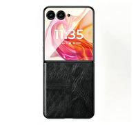 Case for Motorola Razr+ 2025, Slim Leather Shockproof Protective Cover