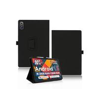Case for MUISOO C12 Tablet 10.4 Inch, yystao PU leather Protective Cover Compatible with MUISOO Tablet C12 - Hand-strap design, Skin-textured full wrap design, Black