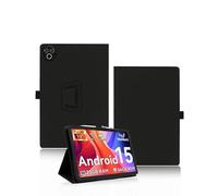 Case for MUISOO MISKB100177 Tablet 10 Inch, yystao PU leather Protective Cover Compatible with MUISOO Tablet MISKB100177 10 inch - Hand-strap design, Skin-textured full wrap design, Black