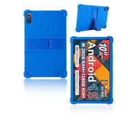 Case for MUISOO Tablet, 10,4 inch Android 14 Tablet, yystao Kids Skin-Friendly Soft Silicone Protective Cover compatible with MUISOO C12, Adjustable Stand (Blue)