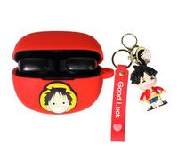 Case for New Bose Ultra Open Earbuds(2024), XMBYGY Silicone Charging Cute Case Shockproof Protective Cover with Cartoon Doll Anti-Lost Lanyard for Man Woman (LUF)