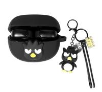 Case for New Bose Ultra Open Earbuds(2024), XMBYGY Silicone Charging Cute Case Shockproof Protective Cover with Cartoon Doll Anti-Lost Lanyard for Man Woman (BlackBird)