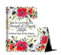Case for New iPad 10th Generation Case 2022 10.9 Inch, Multi-Angle Smart Stand Cover Auto Sleep/Wake for iPad 10th Gen 10.9 inch 2022,Proverbs 31-25,Bible Verse Flowers
