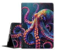 Case for New iPad 10th Generation Case 2022 10.9 Inch, Multi-Angle Smart Stand Cover Auto Sleep/Wake for iPad 10th Gen 10.9 inch 2022 ，Colorful Octopus