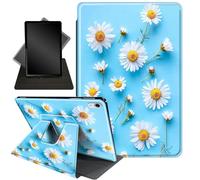 Case for New iPad 10th Generation Case 2022,for iPad 10.9 Case,360 Degree Swiveling Stand Protective Cover with Auto Sleep/Wake,for iPad 10th Gen 2022 Released,White Daisies