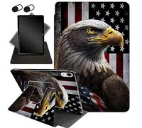 Case for New iPad 10th Generation Case 2022,for iPad 10.9 Case,360 Degree Swiveling Stand Protective Cover with Auto Sleep/Wake,for iPad 10th Gen 2022 Released,American Flag Eagles